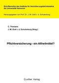 Cover: Pflichtversicherung - ein Allheilmittel? - Cuvillier Verlag eBooks