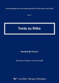 Cover: Texte zu Rilke - Cuvillier Verlag eBooks
