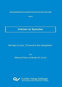 Enlarge image Cover: Irrtümer im Sprechen - Cuvillier Verlag eBooks