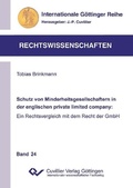 Cover: Schutz von Minderheitsgesellschaftern in der englischen private limited company: Ein Rechtsvergleich mit dem Recht der GmbH - Cuvillier Verlag eBooks