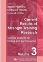 Cover: Current Results of Strength Training Research - Cuvillier Verlag eBooks