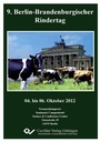 Cover: 9. Berlin-Brandenburgischer Rindertag - Cuvillier Verlag eBooks