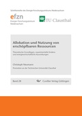 Cover: Allokation und Nutzung von ersch&ouml;pfbaren Ressourcen - Cuvillier Verlag