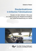 Cover: Standardreaktionen in kritischen Fahrsituationen - Cuvillier Verlag eBooks