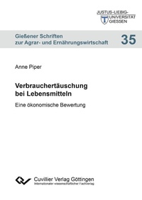 Abbildung von: Verbrauchertäuschung bei Lebensmitteln - Cuvillier Verlag
