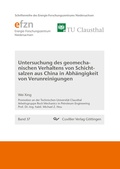 Cover: Untersuchung des geomechanischen Verhaltens von Schichtsalzen aus China in Abh&auml;ngigkeit von Verunreinigungen - Cuvillier Verlag