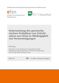 Abbildung von: Untersuchung des geomechanischen Verhaltens von Schichtsalzen aus China in Abhängigkeit von Verunreinigungen - Cuvillier Verlag