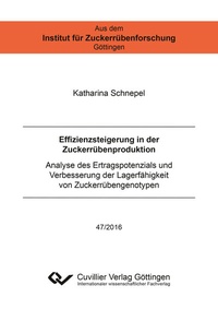 Abbildung von: Effizienzsteigerung in der Zuckerrübenproduktion - Cuvillier Verlag
