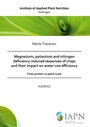 Bild: Magnesium, potassium and nitrogen deficiency-induced responses of crops and their impact on water-use efficiency - from protein to plant scale - - Cuvillier Verlag eBooks