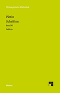 Cover: Schriften. Band VI. Indices - Meiner