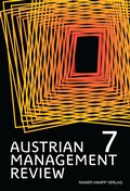 Cover: AUSTRIAN MANAGEMENT REVIEW - Edition Rainer Hampp