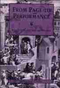 Enlarge image Cover: From Page to Performance - Michigan State University Press