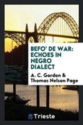 Cover: Befo' de War - Trieste Publishing