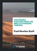 Cover: Memorable Passages from the Bible (Authorized Version) - Trieste Publishing