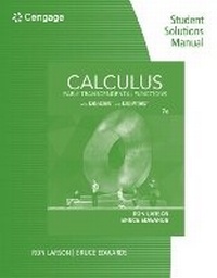 Abbildung von: Student Solutions Manual for Larson/Edwards' Calculus of a Single Variable: Early Transcendental Functions, 2nd - CENGAGE Learning Custom Publishing