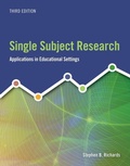 Cover: Single Subject Research - Wadsworth Publishing Co Inc