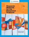 Cover: Research Methods for the Behavioral Sciences - Cengage Learning