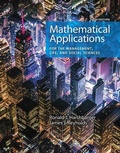 Cover: Mathematical Applications for the Management, Life, and Social Sciences - Brooks/Cole