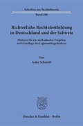 Cover: Richterliche Rechtsfortbildung in Deutschland und der Schweiz. - Duncker & Humblot