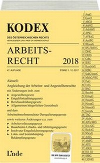 Abbildung von: KODEX Arbeitsrecht 2018 - Linde