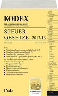 Abbildung von: KODEX Steuergesetze 2017/18 - Linde