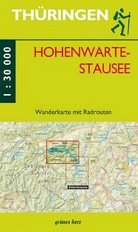 Abbildung von: Wanderkarte Hohenwarte-Stausee - grünes herz