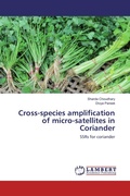Cover: Cross-species amplification of micro-satellites in Coriander - LAP Lambert Academic Publishing