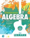 Cover: Elementary Algebra - Pearson