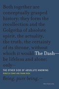 Cover: The Dash-The Other Side of Absolute Knowing - MIT Press