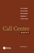 Cover: Call Center Savvy - CRC Press