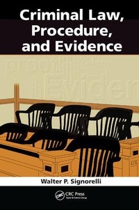 Abbildung von: Criminal Law, Procedure, and Evidence - Routledge
