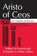 Cover: Aristo of Ceos - Routledge
