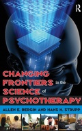Cover: Changing Frontiers in the Science of Psychotherapy - Routledge