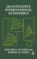 Cover: Quantitative International Economics - Routledge