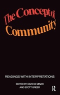 Cover: The Concept of Community - Routledge