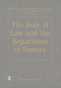 Cover: The Rule of Law and the Separation of Powers - Routledge
