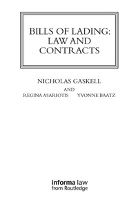 Enlarge image Cover: Bills of Lading - Routledge