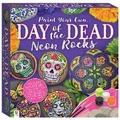 Cover: Day of the Dead Neon Painted Rocks Box Set - Hinkler Books