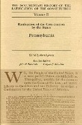Cover: Ratification by the States Pennysylania Vol 11 - University of Wisconsin Press