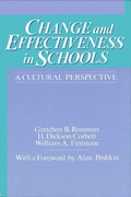 Cover: Change and Effectiveness in Schools - State University of New York Press