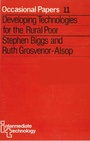 Cover: Developing Technologies for the Rural Poor - Practical Action Publishing