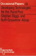 Cover: Developing Technologies for the Rural Poor - Practical Action Publishing