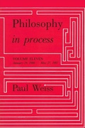 Cover: Philosophy in Process - State University of New York Press
