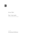 Cover: Pari Intervallo - Universal Edition AG