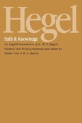 Cover: Hegel: Faith and Knowledge - State University of New York Press