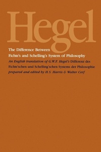 Enlarge image Cover: The Difference Between Fichte's and Schelling's System of Philosophy - State University of New York Press