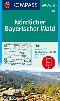 Abbildung von: KOMPASS Wanderkarte 195 Nördlicher Bayerischer Wald 1:50.000 - KOMPASS-Karten