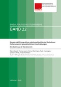 Cover: Einsatz und Wirkung aktiver arbeitsmarktpolitischer Ma&szlig;nahmen f&uuml;r Personen mit gesundheitlichen Einschr&auml;nkungen - &Ouml;GB Verlag