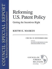Enlarge image Cover: Reforming U.S. Patent Policy - Council on Foreign Relations