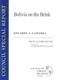 Cover: Bolivia on the Brink - Council on Foreign Relations